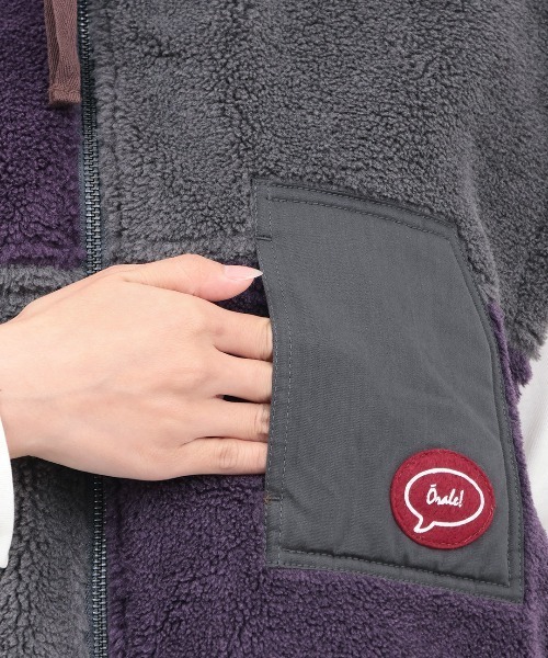 チチカカ（チチカカ）の「Orale! カラー切替ボアベスト（その他アウター・レディース・ブラック/パープル・FREE）」の16枚目の写真