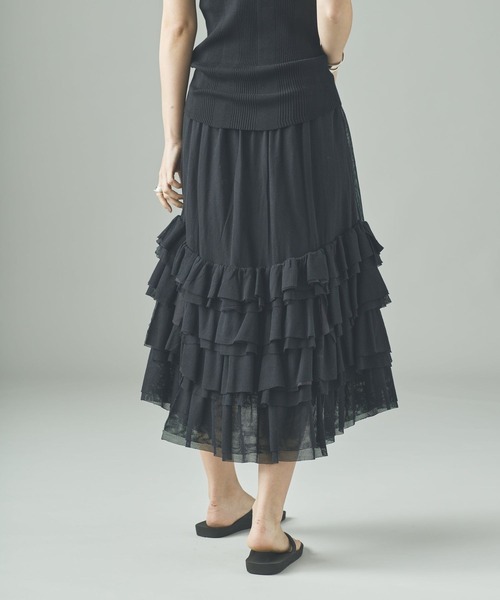 セール】Curensology(カレンソロジー)/コットンメッシュスカート