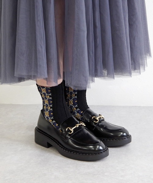 FABIO RUSCONI（ファビオルスコーニ）の「FABIO RUSCONI ファビオ ルスコーニ / 厚底ビットローファー  6471（ローファー・レディース・ブラック・38/39/35/36/37）」の3枚目の写真