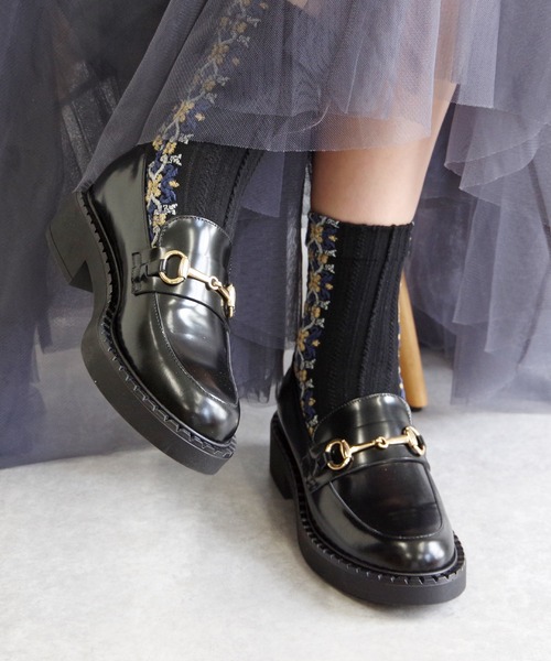 FABIO RUSCONI（ファビオルスコーニ）の「FABIO RUSCONI ファビオ ルスコーニ / 厚底ビットローファー  6471（ローファー・レディース・ブラック・38/39/35/36/37）」の5枚目の写真