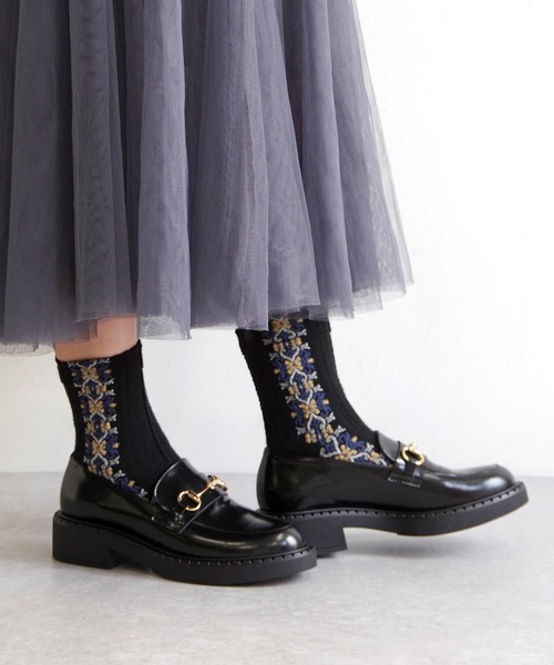 FABIO RUSCONI（ファビオルスコーニ）の「FABIO RUSCONI ファビオ ルスコーニ / 厚底ビットローファー  6471（ローファー・レディース・ブラック・38/39/35/36/37）」の6枚目の写真