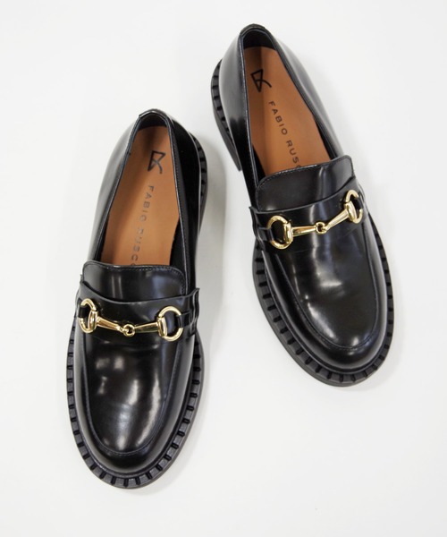 FABIO RUSCONI（ファビオルスコーニ）の「FABIO RUSCONI ファビオ ルスコーニ / 厚底ビットローファー  6471（ローファー・レディース・ブラック・38/39/35/36/37）」の2枚目の写真