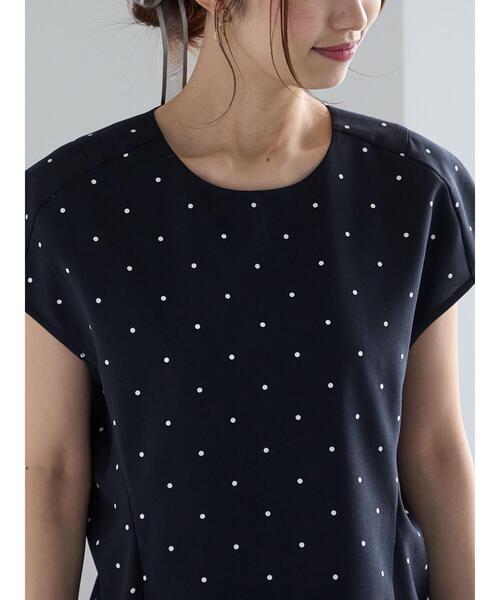 Te chichi（テチチ）の「リネンライクドットブラウス（シャツ/ブラウス・レディース・ブラウン/ブラック・F）」の11枚目の写真