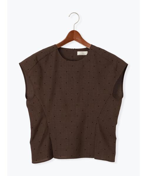 Te chichi（テチチ）の「リネンライクドットブラウス（シャツ/ブラウス・レディース・ブラウン/ブラック・F）」の15枚目の写真