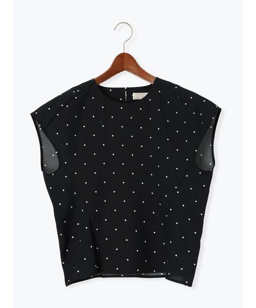 Te chichi（テチチ）の「リネンライクドットブラウス（シャツ/ブラウス・レディース・ブラウン/ブラック・F）」の16枚目の写真