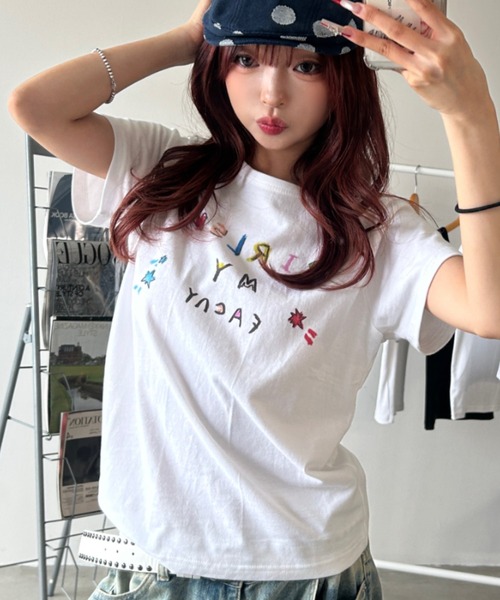 tシャツ A'GEM/9 × .kom 「FANCY CLUB/ファンシークラブ」限定品！Doodle Fancy Tee/ドゥードルファンシー半袖T A'GEM/9 × .kom 『FANCY CLUB/ファンシークラブ』限定品！Doodle
