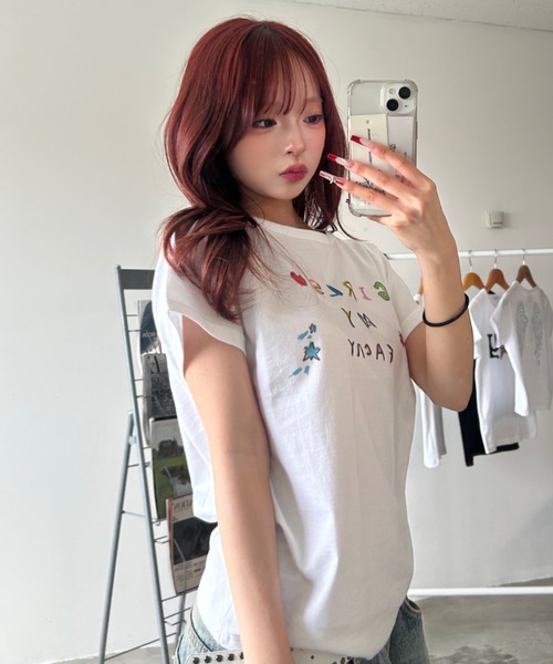 tシャツ A'GEM/9 × .kom 「FANCY CLUB/ファンシークラブ」限定品！Doodle Fancy Tee/ドゥードルファンシー半袖T A'GEM/9 × .kom 『FANCY CLUB/ファンシークラブ』限定品！Doodle