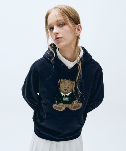 MARITHE + FRANCOIS GIRBAUD(マリテフランソワジルボー)の「DOODLE BEAR HOODIE(パーカー・レディース・オートミール/イエロー/ネイビー・SMALL/MEDIUM/LARGE)」の4枚目の写真