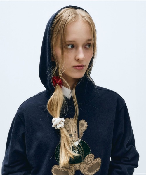 MARITHE + FRANCOIS GIRBAUD(マリテフランソワジルボー)の「DOODLE BEAR HOODIE(パーカー・レディース・オートミール/イエロー/ネイビー・SMALL/MEDIUM/LARGE)」の6枚目の写真
