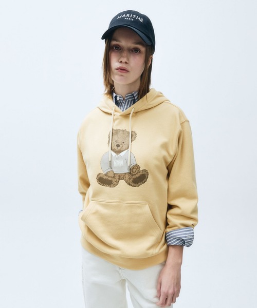 MARITHE + FRANCOIS GIRBAUD(マリテフランソワジルボー)の「DOODLE BEAR HOODIE(パーカー・レディース・オートミール/イエロー/ネイビー・SMALL/MEDIUM/LARGE)」の17枚目の写真