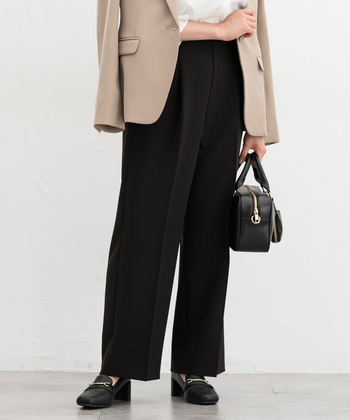 Honeys(ハニーズ)の「【美ージー・ストレッチ・マシンウォッシャブル・イージーケア】美ージーストレート(股下65cm)(スラックス・レディース・ブラック/ブラウン/ネイビー/ダークベージュ/ヘザーチャコール・3L/S/M/LL/L/SS)」の8枚目の写真