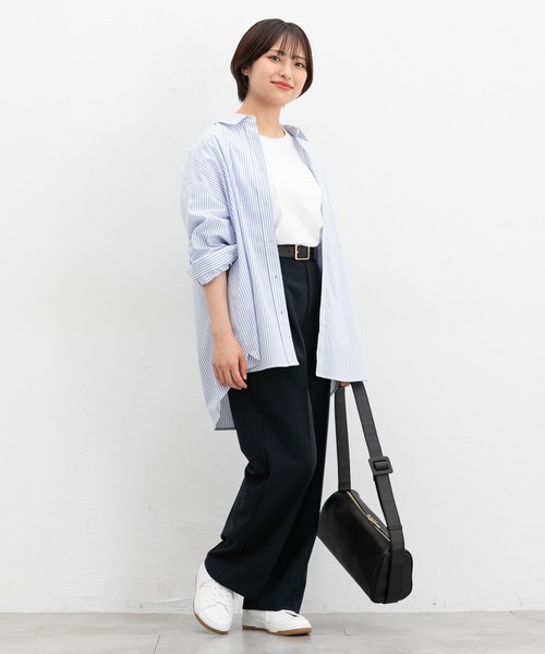 Honeys(ハニーズ)の「【美ージー・ストレッチ・マシンウォッシャブル・イージーケア】美ージーストレート(股下65cm)(スラックス・レディース・ブラック/ブラウン/ネイビー/ダークベージュ/ヘザーチャコール・3L/S/M/LL/L/SS)」の9枚目の写真