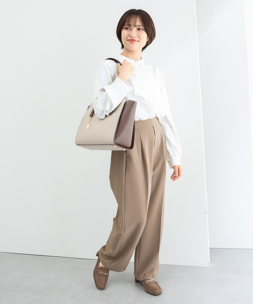 Honeys(ハニーズ)の「【美ージー・ストレッチ・マシンウォッシャブル・イージーケア】美ージーストレート(股下65cm)(スラックス・レディース・ブラック/ブラウン/ネイビー/ダークベージュ/ヘザーチャコール・3L/S/M/LL/L/SS)」の17枚目の写真