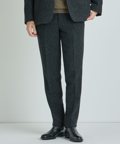 MEN'S BIGI（メンズビギ）の「シルクネップウール絡みイージーパンツ（その他パンツ・メンズ・ベージュ/ブラック・04/03/02/01）」の13枚目の写真