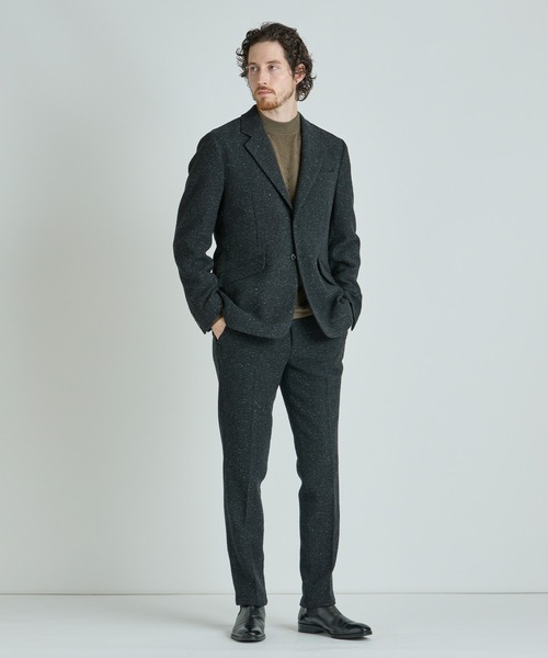 MEN'S BIGI（メンズビギ）の「シルクネップウール絡みイージーパンツ（その他パンツ・メンズ・ベージュ/ブラック・04/03/02/01）」の14枚目の写真