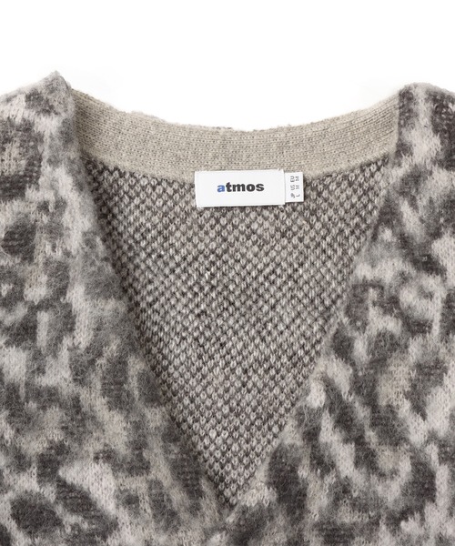 atmos（アトモス）の「atmos Mohair Cardigan / アトモス モヘア カーディガン（カーディガン/ボレロ・メンズ・ブラック/ベージュ系その他/グレー系その他・XL/L/M）」の4枚目の写真