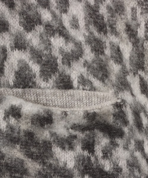 atmos（アトモス）の「atmos Mohair Cardigan / アトモス モヘア カーディガン（カーディガン/ボレロ・メンズ・ブラック/ベージュ系その他/グレー系その他・XL/L/M）」の5枚目の写真