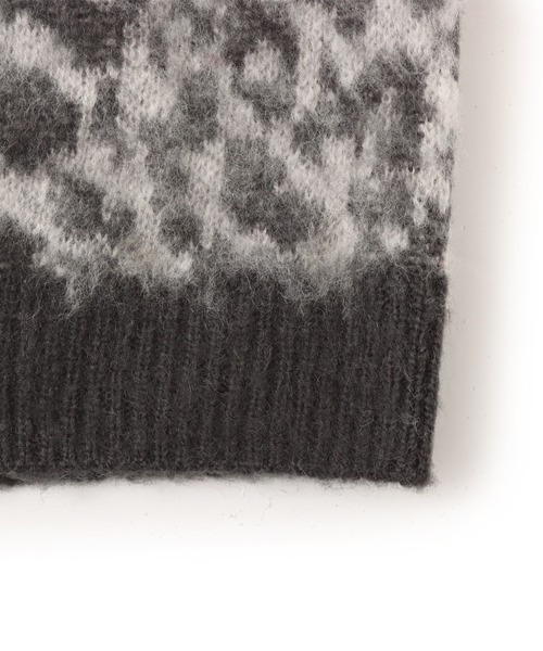 atmos（アトモス）の「atmos Mohair Cardigan / アトモス モヘア カーディガン（カーディガン/ボレロ・メンズ・ブラック/ベージュ系その他/グレー系その他・XL/L/M）」の7枚目の写真