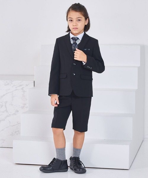 オッドベストハーフパンツスーツ(キッズ/110～130cm)（スーツセット