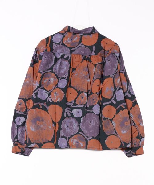 BOBO CHOSES(ボボショーズ)の「Dahlia pattern gathered shirt(シャツ/ブラウス・レディース・ネイビー・S/M/XS/L/XL)」の5枚目の写真