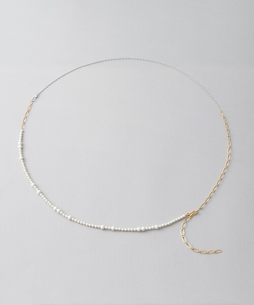 ウェアチェーン] ネックレス セット パール コンビカラー（ネックレス