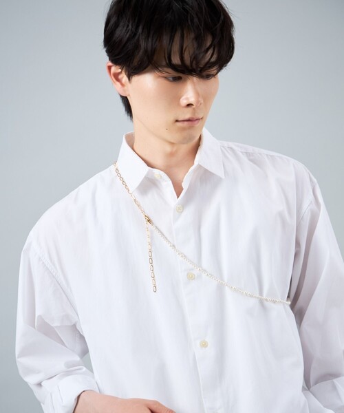 ウェアチェーン] ネックレス セット パール コンビカラー（ネックレス