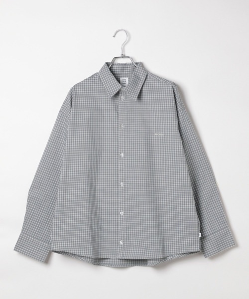 GLOBAL WORK（グローバルワーク）の「BIGチェックシャツ/AND YUA ANY/576818（シャツ/ブラウス・キッズ・ブルーグレー/ブラウン・LARGE/MEDIUM）」の22枚目の写真