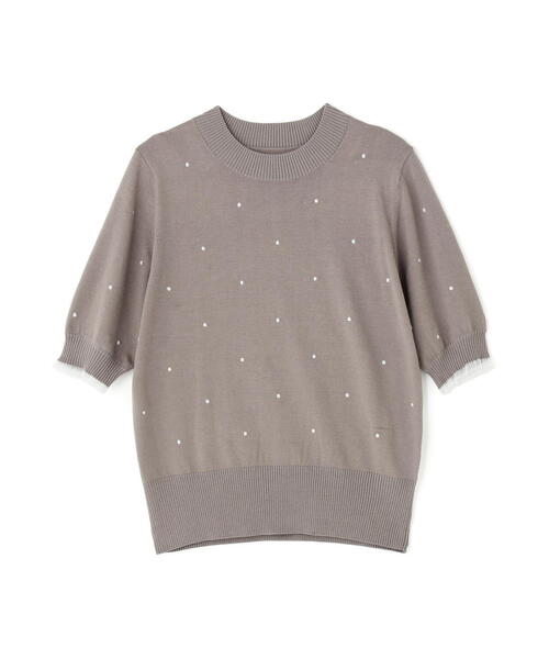 NATURAL BEAUTY BASIC(ナチュラルビューティーベーシック)の「◇ドット刺繍ハーフスリーブニット(ニット/セーター・レディース・ホワイト系その他/グレー系その他/ブラック系その他・FREE)」の14枚目の写真