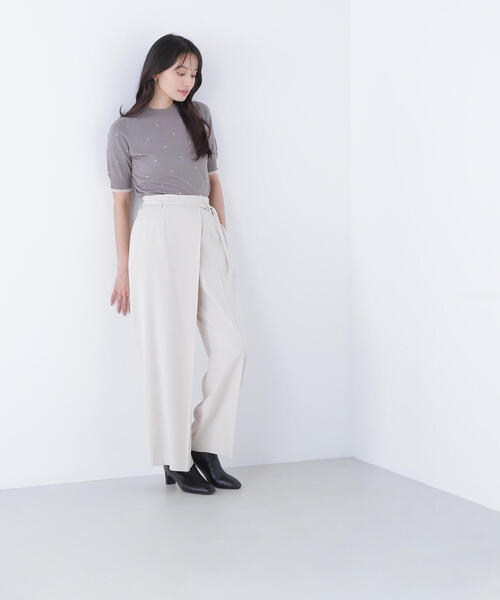 NATURAL BEAUTY BASIC(ナチュラルビューティーベーシック)の「◇ドット刺繍ハーフスリーブニット(ニット/セーター・レディース・ホワイト系その他/グレー系その他/ブラック系その他・FREE)」の18枚目の写真