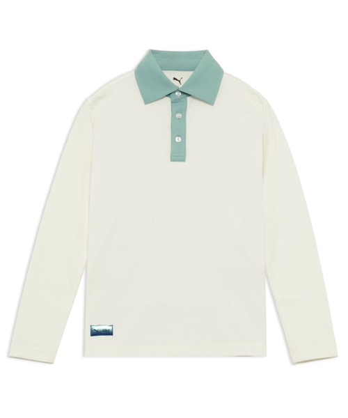 PUMA(プーマ)の「PUMA プーマ ウィメンズ ゴルフ FOG ビッグ カラー 長袖 ポロシャツ(ポロシャツ・レディース・オフホワイト/グリーン系その他3・X-LARGE/LARGE/MEDIUM/SMALL)」の2枚目の写真