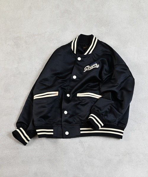 MARKEY'S（マーキーズ）の「サテン刺繍ジャケット（スタジャン・キッズ・ブラック/ワインレッド・120/110/100/90/150/140/130/80）」の9枚目の写真