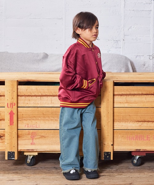 MARKEY'S（マーキーズ）の「サテン刺繍ジャケット（スタジャン・キッズ・ブラック/ワインレッド・120/110/100/90/150/140/130/80）」の14枚目の写真