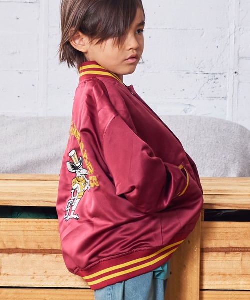 MARKEY'S（マーキーズ）の「サテン刺繍ジャケット（スタジャン・キッズ・ブラック/ワインレッド・120/110/100/90/150/140/130/80）」の13枚目の写真