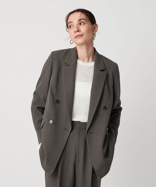 ポリエステルブレンド ダブルジャケット（テーラードジャケット