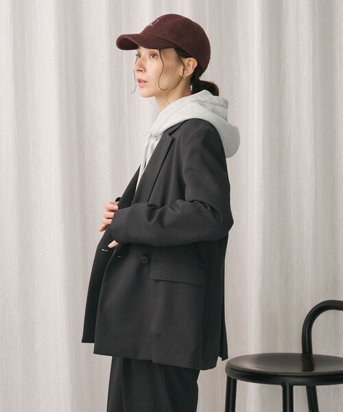 セール】ポリエステルブレンド ダブルジャケット（テーラード