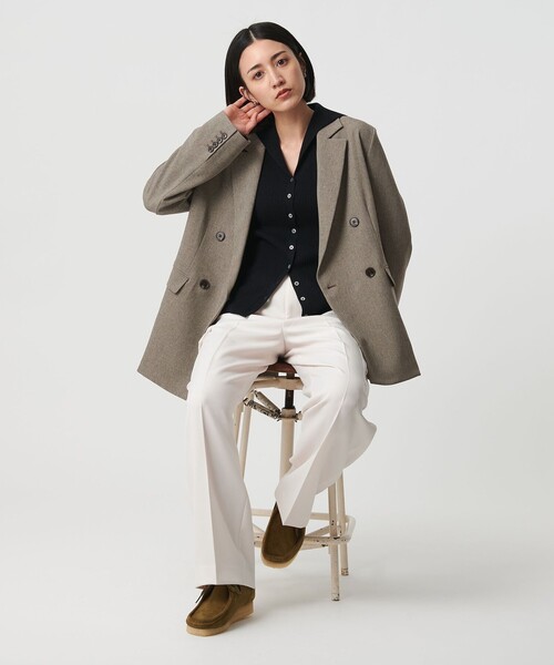 セール】ポリエステルブレンド ダブルジャケット（テーラード