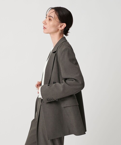 ポリエステルブレンド ダブルジャケット（テーラードジャケット