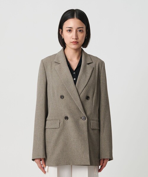セール】ポリエステルブレンド ダブルジャケット（テーラード