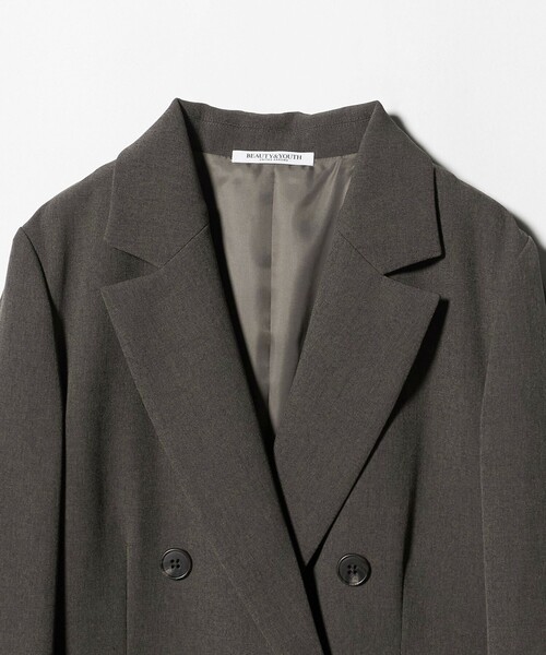 BEAUTY&YOUTH UNITED ARROWS（ビューティーアンドユースユナイテッドアローズ）の「ポリエステルブレンド ダブルジャケット（テーラードジャケット・レディース・ライトグレー/ダークグレー/グレー系・XS/S/M）」の19枚目の写真