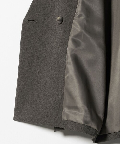 BEAUTY&YOUTH UNITED ARROWS（ビューティーアンドユースユナイテッドアローズ）の「ポリエステルブレンド ダブルジャケット（テーラードジャケット・レディース・ライトグレー/ダークグレー/グレー系・XS/S/M）」の20枚目の写真