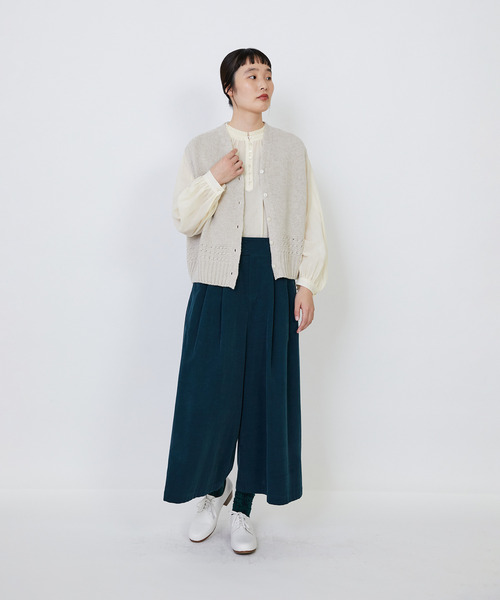 LOISIR（ロワズィール）の「リネンウールホールガーメントベスト（ベスト・レディース・キナリ/グレー・FREE）」の5枚目の写真