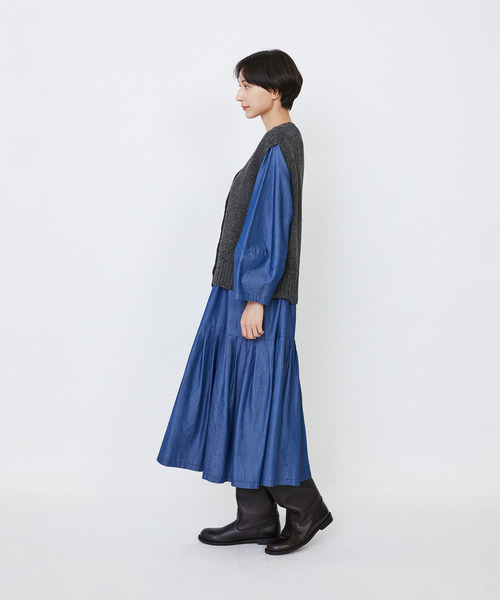 LOISIR（ロワズィール）の「リネンウールホールガーメントベスト（ベスト・レディース・キナリ/グレー・FREE）」の17枚目の写真