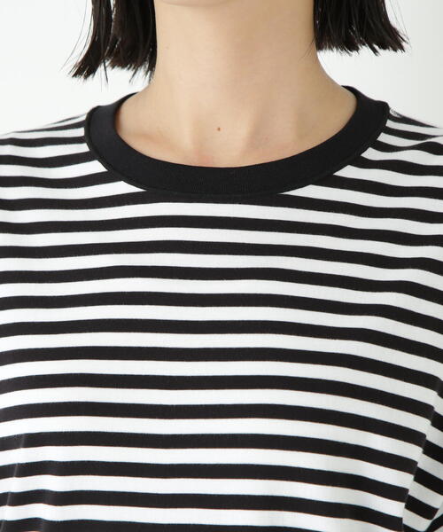 human woman(ヒューマンウーマン)の「◆ゼロロックコットンスムースボーダーカットソー(Tシャツ/カットソー・レディース・ホワイト系その他3・MEDIUM)」の13枚目の写真