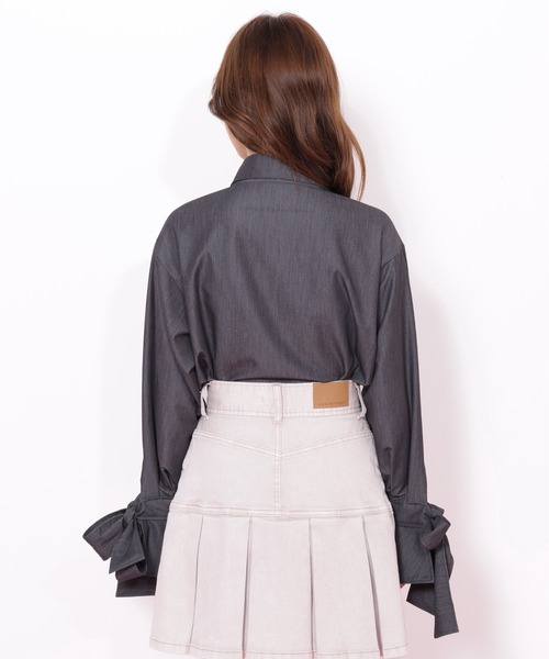 JILL by JILL STUART（ジルバイジルスチュアート）の「◇アイコニック袖リボンブラウス（シャツ/ブラウス・レディース・ピンク/グレー系その他/ブルー・FREE）」の19枚目の写真