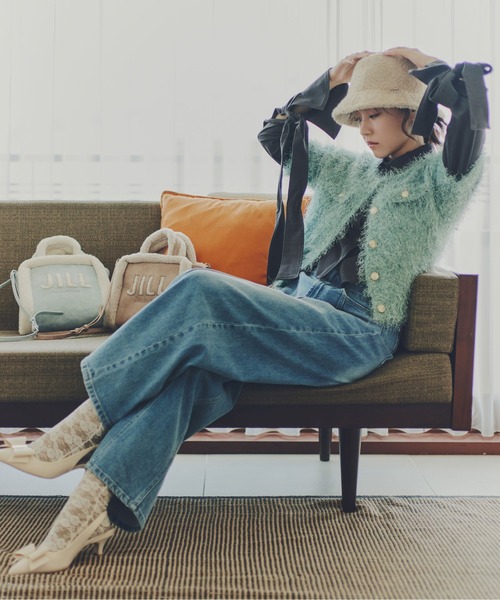 JILL by JILL STUART（ジルバイジルスチュアート）の「◇アイコニック袖リボンブラウス（シャツ/ブラウス・レディース・ピンク/グレー系その他/ブルー・FREE）」の7枚目の写真