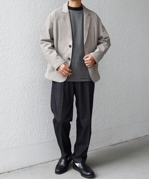 SHIPS any（シップス エニィ）の「SHIPS any: SORONA(R) ライト ツイル ストレッチ リラックス ジャケット(セットアップ対応)◇（テーラードジャケット・メンズ・グレー/ネイビー/ベージュ・X-LARGE/LARGE/MEDIUM/SMALL）」の9枚目の写真