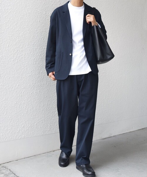 SHIPS any（シップス エニィ）の「SHIPS any: SORONA(R) ライト ツイル ストレッチ リラックス ジャケット(セットアップ対応)◇（テーラードジャケット・メンズ・グレー/ネイビー/ベージュ・X-LARGE/LARGE/MEDIUM/SMALL）」の14枚目の写真