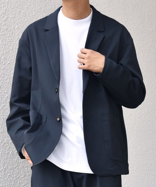 SHIPS any（シップス エニィ）の「SHIPS any: SORONA(R) ライト ツイル ストレッチ リラックス ジャケット(セットアップ対応)◇（テーラードジャケット・メンズ・グレー/ネイビー/ベージュ・X-LARGE/LARGE/MEDIUM/SMALL）」の16枚目の写真