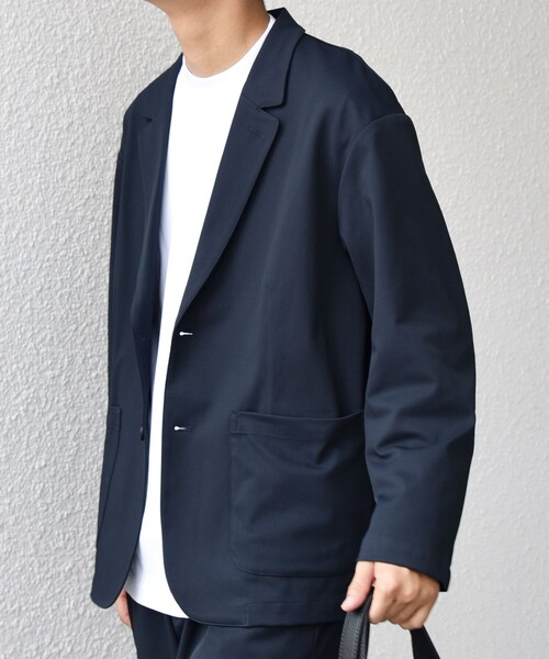 SHIPS any（シップス エニィ）の「SHIPS any: SORONA(R) ライト ツイル ストレッチ リラックス ジャケット(セットアップ対応)◇（テーラードジャケット・メンズ・グレー/ネイビー/ベージュ・X-LARGE/LARGE/MEDIUM/SMALL）」の17枚目の写真