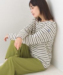 OMNES（オムネス）の「コットン長袖ボーダーTシャツ（Tシャツ/カットソー）」